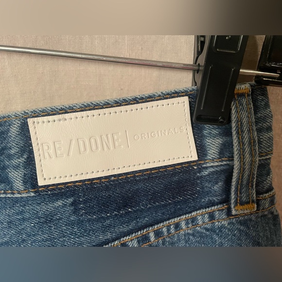 Re/Done jean shorts size 27 cutoff button fly cotton summer boho - Picture 9 of 14